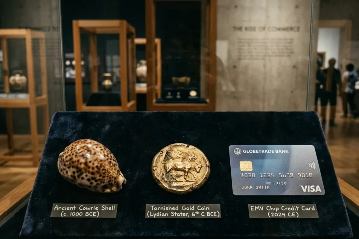 From shells to gold to paper to digits
