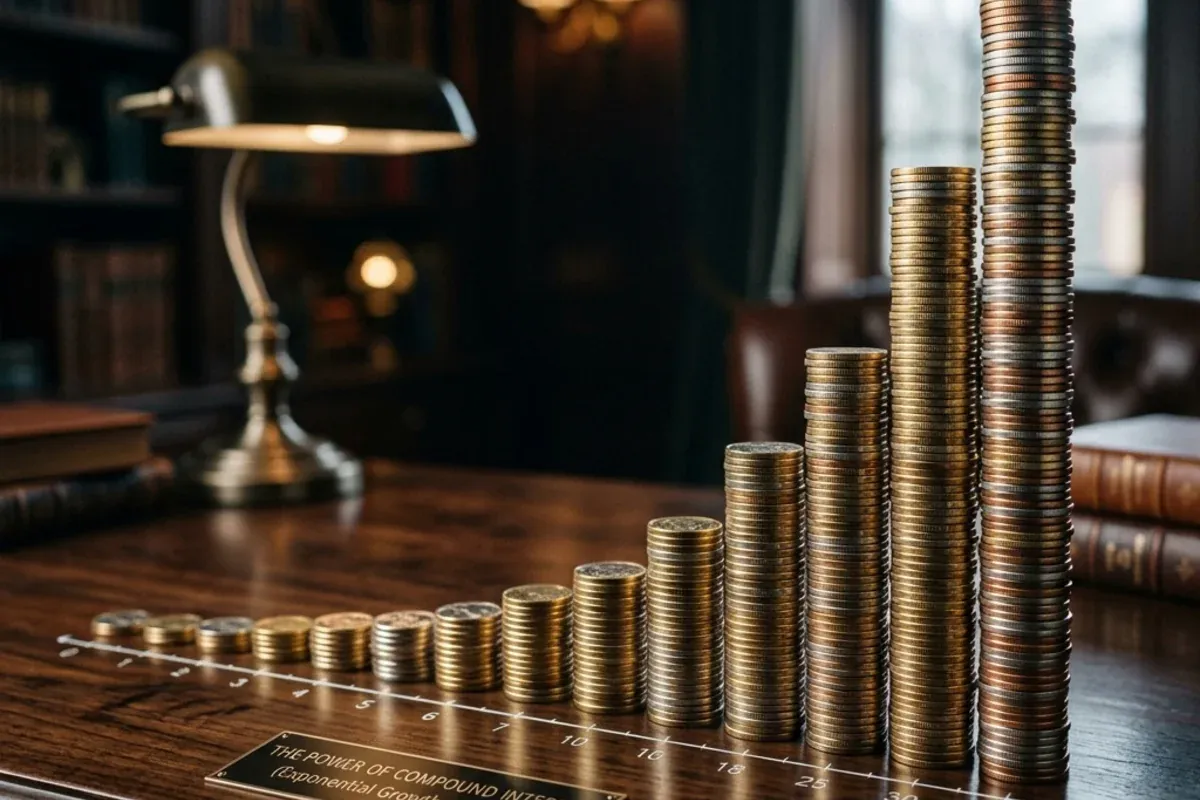 The exponential curve that separates outcomes